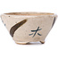Pot à bonsaï rond beige par Bonsai - 69 x 69 x 35 mm