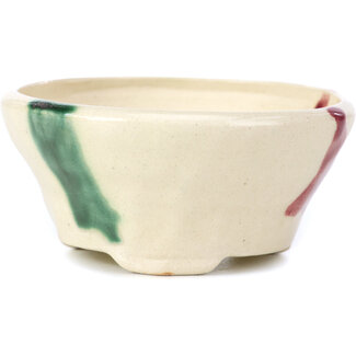 Bonsai Maceta para bonsái redonda beige de 88 mm de Bonsai, Japón