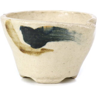 Bonsai Pot à bonsaï rond beige de 65 mm par Bonsai, Japon