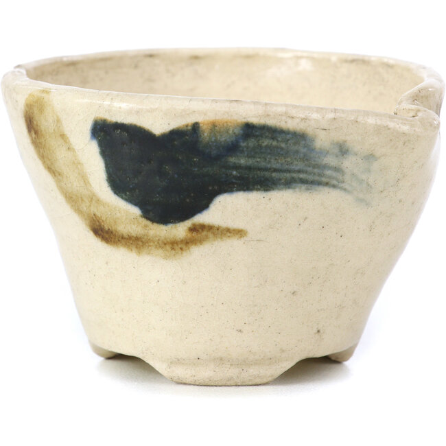 Runde beige Bonsaischale von Bonsai - 65 x 65 x 45 mm