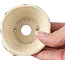 Pot à bonsaï rond beige par Bonsai - 70 x 70 x 38 mm