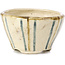 Pot à bonsaï rond beige par Bonsai - 65 x 65 x 40 mm