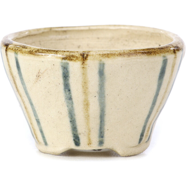 Round beige bonsai pot by Bonsai - 65 x 65 x 40 mm