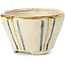 Pot à bonsaï rond beige par Bonsai - 65 x 65 x 40 mm