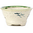 Pot à bonsaï rond beige par Bonsai - 72 x 72 x 37 mm