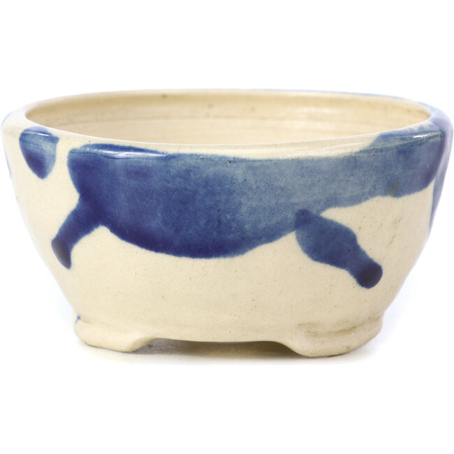 Vaso per bonsai rotondo blu di Bonsai - 85 x 85 x 42 mm