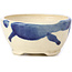 Round blue bonsai pot by Bonsai - 85 x 85 x 42 mm