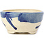 Vaso per bonsai rotondo blu di Bonsai - 85 x 85 x 42 mm