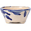 Round blue bonsai pot by Bonsai - 85 x 83 x 38 mm