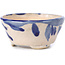 Pot à bonsaï rond bleu par Bonsai - 85 x 83 x 38 mm