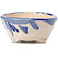 Round blue bonsai pot by Bonsai - 85 x 83 x 38 mm