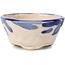 Pot à bonsaï rond bleu par Bonsai - 85 x 83 x 38 mm