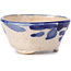 Round blue bonsai pot by Bonsai - 85 x 83 x 38 mm