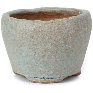 Bonsai 57 mm round blue bonsai pot by Bonsai, Japan