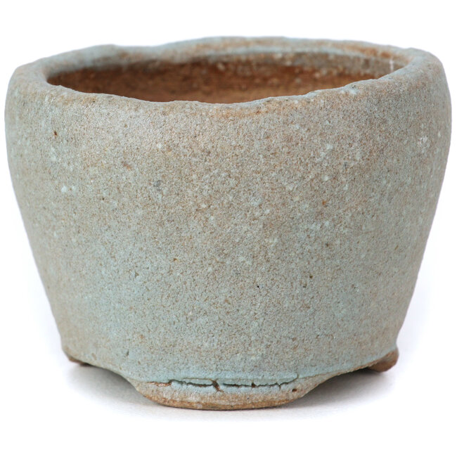 Maceta de bonsái redonda azul de Bonsai - 57 x 57 x 40 mm