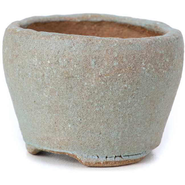 Round blue bonsai pot by Bonsai - 57 x 57 x 40 mm