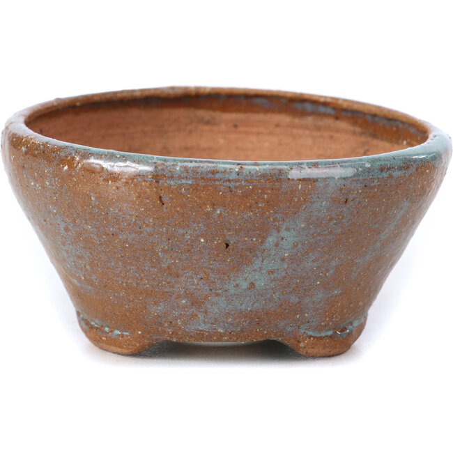 Pot à bonsaï rond bleu par Bonsai - 75 x 75 x 36 mm