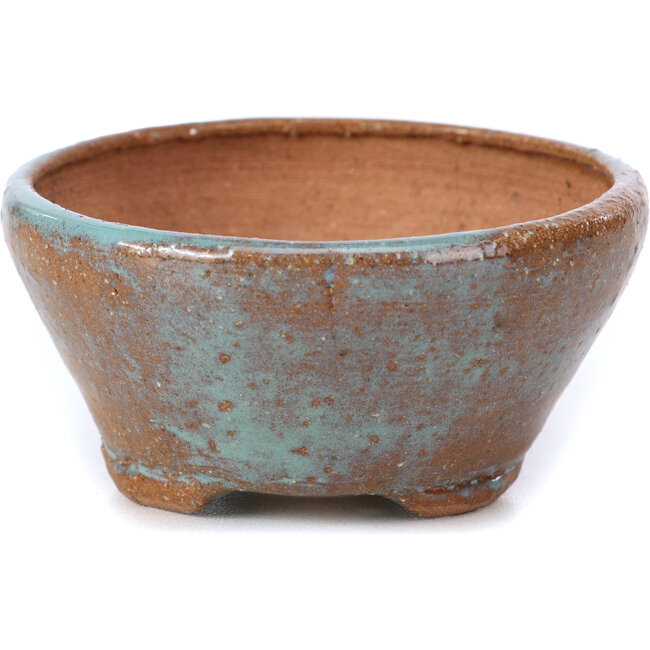 Pot à bonsaï rond bleu par Bonsai - 75 x 75 x 36 mm