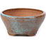 Maceta de bonsái redonda azul de Bonsai - 75 x 75 x 36 mm