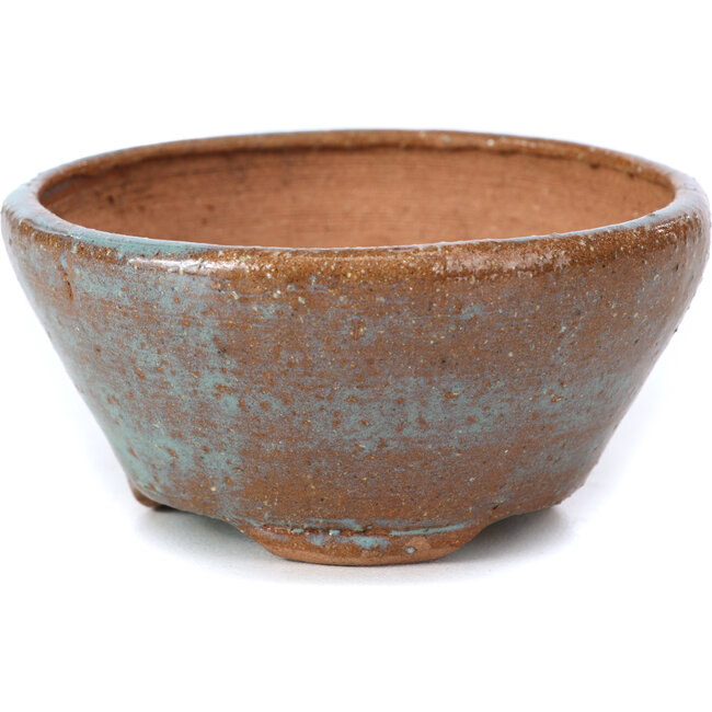 Round blue bonsai pot by Bonsai - 75 x 75 x 36 mm