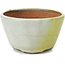 Vaso per bonsai rotondo grigio e giallo di Bonsai - 70 x 70 x 40 mm