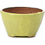 Vaso per bonsai rotondo grigio e giallo di Bonsai - 70 x 70 x 40 mm