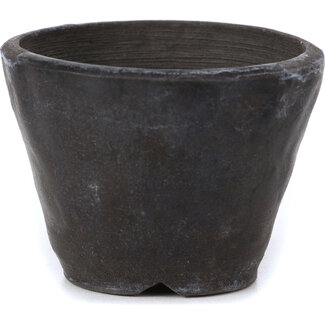 Bonsai 69 mm round dark grey bonsai pot by Bonsai, Japan