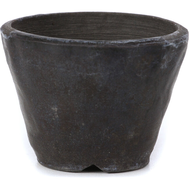 Maceta de bonsái redonda gris oscuro de Bonsai - 69 x 69 x 52 mm