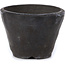 Round dark grey bonsai pot by Bonsai - 69 x 69 x 52 mm