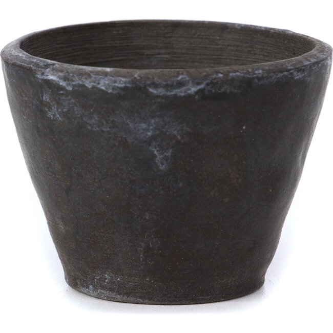 Maceta de bonsái redonda gris oscuro de Bonsai - 69 x 69 x 52 mm