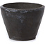 Round dark grey bonsai pot by Bonsai - 69 x 69 x 52 mm