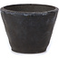 Pot à bonsaï rond gris foncé par Bonsai - 69 x 69 x 52 mm