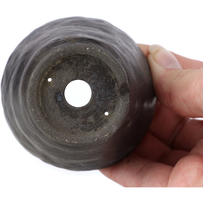 Runde dunkelgraue Bonsaischale von Bonsai - 69 x 69 x 52 mm