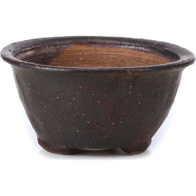 Pot à bonsaï rond marron par Bonsai - 76 x 76 x 43 mm