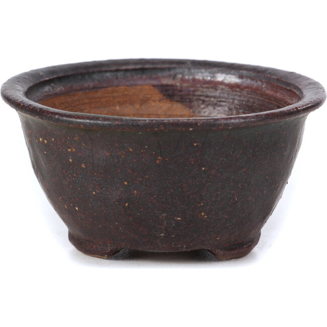 Runde braune Bonsaischale von Bonsai - 76 x 76 x 43 mm
