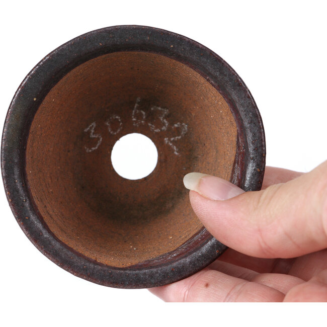 Pot à bonsaï rond marron par Bonsai - 76 x 76 x 43 mm