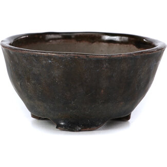 Bonsai Pot à bonsaï rond marron de 74 mm par Bonsai, Japon