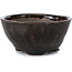 Round brown bonsai pot by Bonsai - 74 x 74 x 37 mm