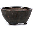 Vaso per bonsai rotondo marrone di Bonsai - 74 x 74 x 37 mm