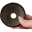 Pot à bonsaï rond marron par Bonsai - 74 x 74 x 37 mm
