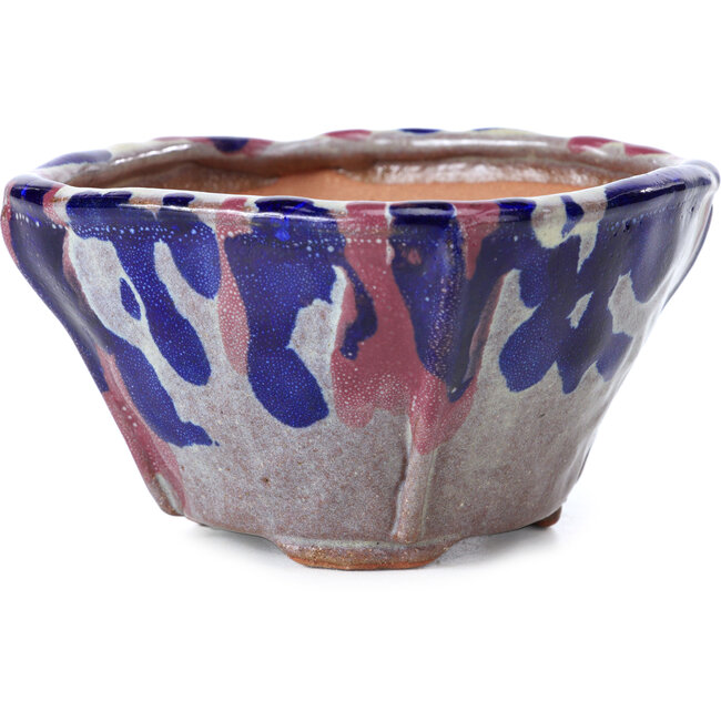 Pot à bonsaï carré multicolore par Bonsai - 120 x 120 x 73 mm