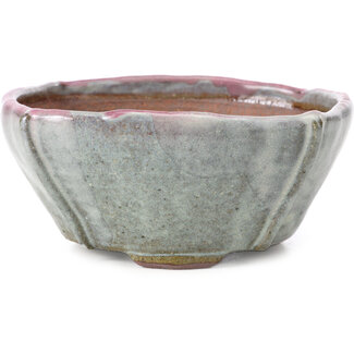 Bonsai 118 mm quadratische mehrfarbige Bonsaischale von Bonsai, Japan