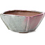 Square multicolor bonsai pot by Bonsai - 118 x 118 x 52 mm