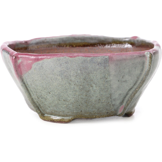 Pot à bonsaï carré multicolore par Bonsai - 118 x 118 x 52 mm
