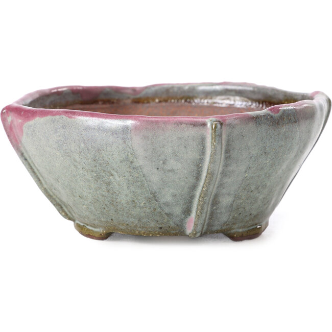 Quadratische mehrfarbige Bonsaischale von Bonsai - 118 x 118 x 52 mm