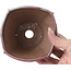Pot à bonsaï carré multicolore par Bonsai - 118 x 118 x 52 mm