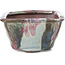 Square multicolor bonsai pot by Bonsai - 112 x 112 x 65 mm