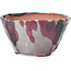 Pot à bonsaï carré multicolore par Bonsai - 126 x 126 x 74 mm
