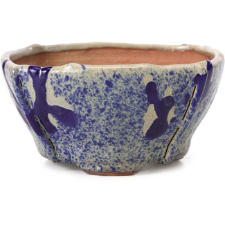 Bonsai 115 mm quadratische mehrfarbige Bonsaischale von Bonsai, Japan