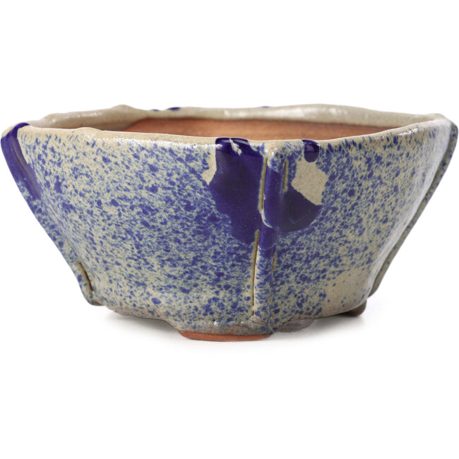 Quadratische mehrfarbige Bonsaischale von Bonsai - 115 x 115 x 60 mm